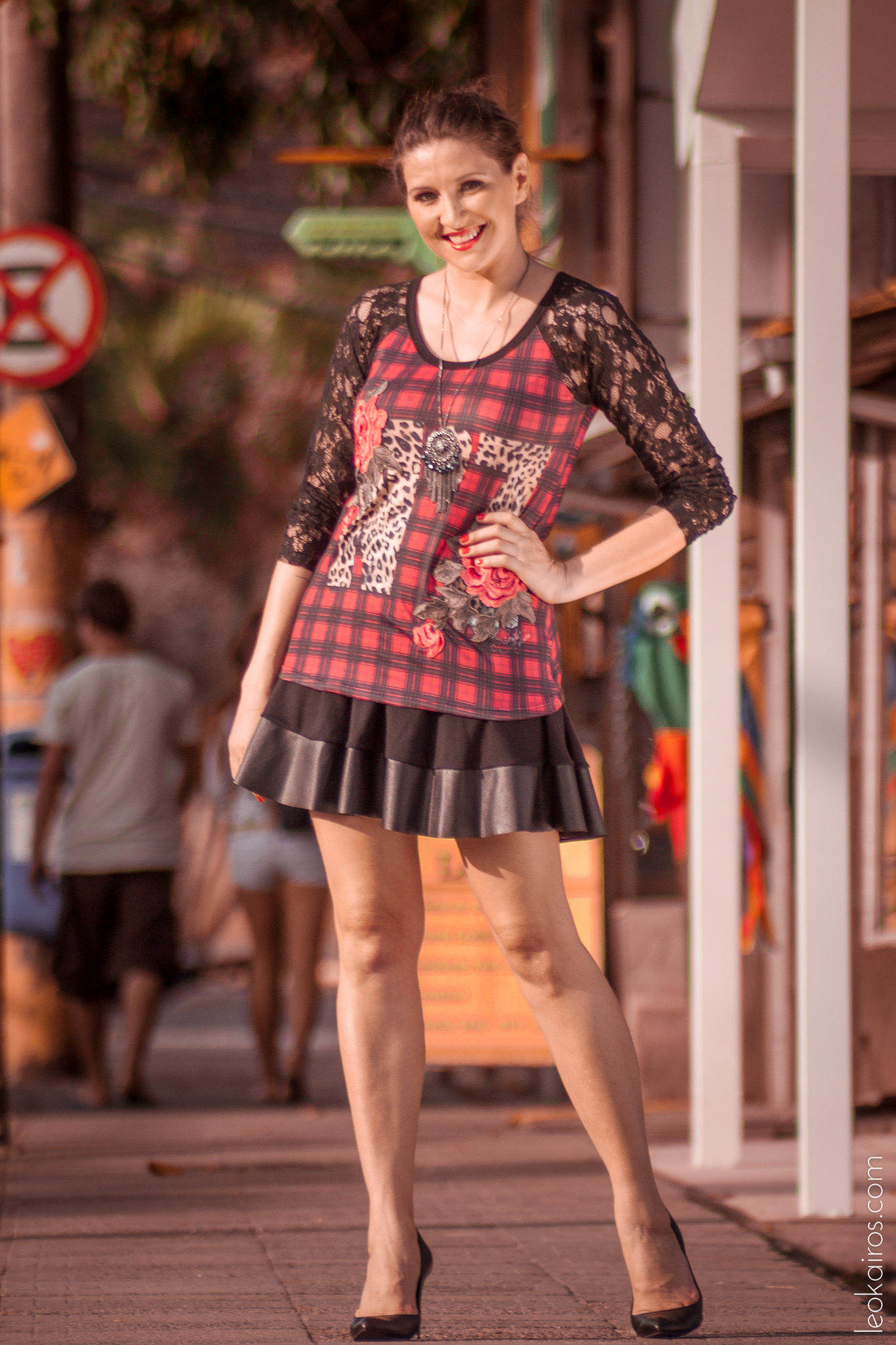 Dani_Garlet_Look_do_Dia_Moda_Leokairos_ xiquita bakana_ chiquita bacana_ lagoa da conceição_ xadrez com floral_ blog de floripa (4)
